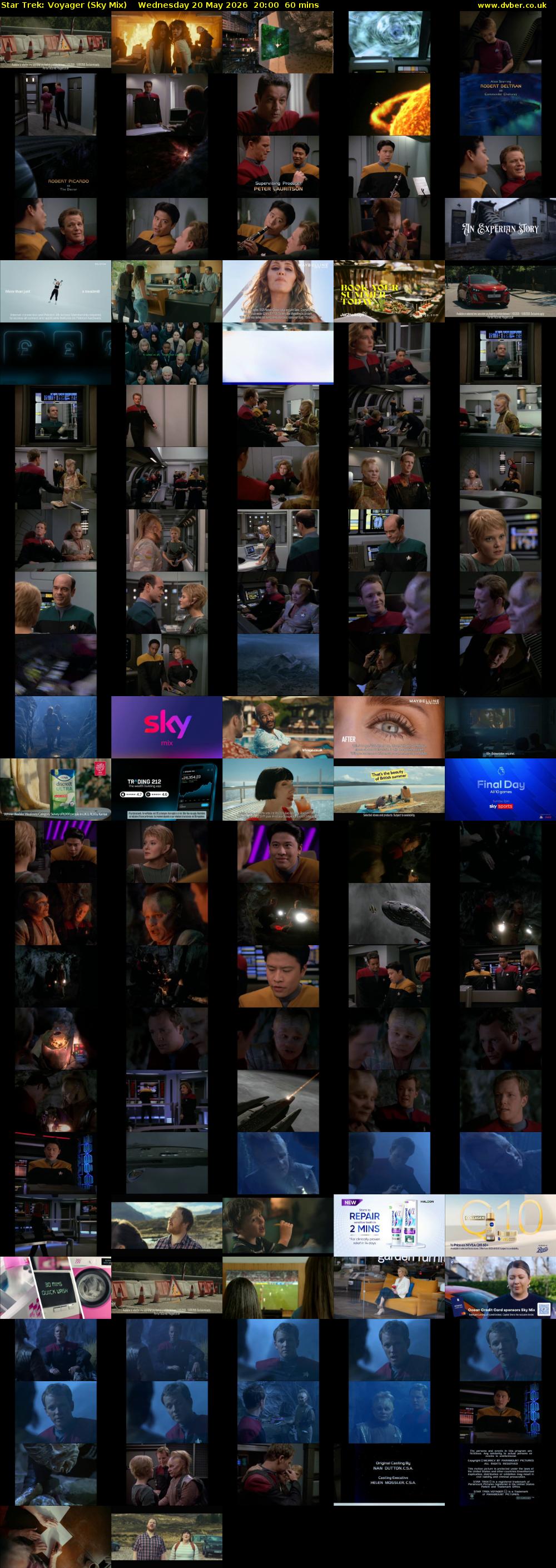 Star Trek: Voyager (Sky Mix) Wednesday 20 May 2026 20:00 - 21:00