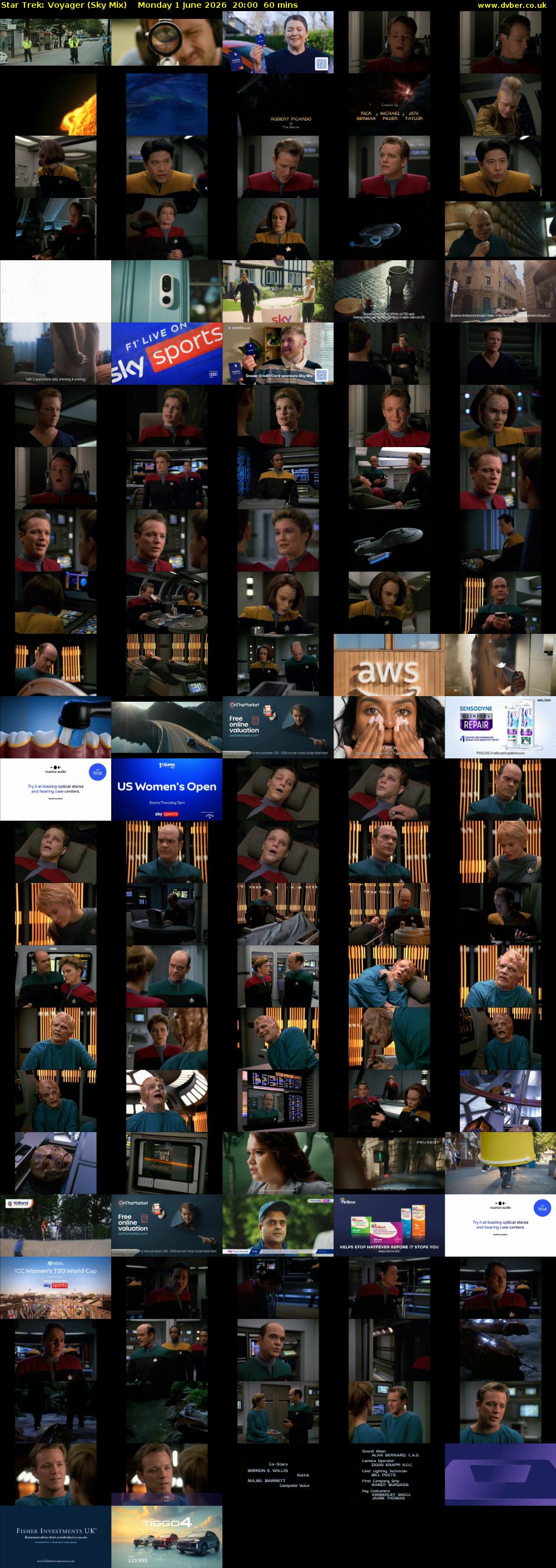 Star Trek: Voyager (Sky Mix) Monday 1 June 2026 20:00 - 21:00