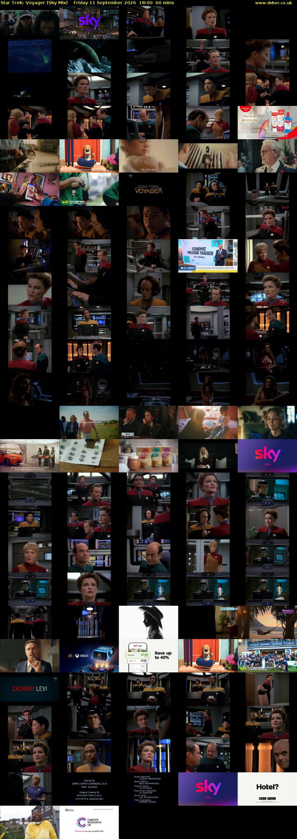Star Trek: Voyager (Sky Mix) Friday 11 September 2026 18:00 - 19:00