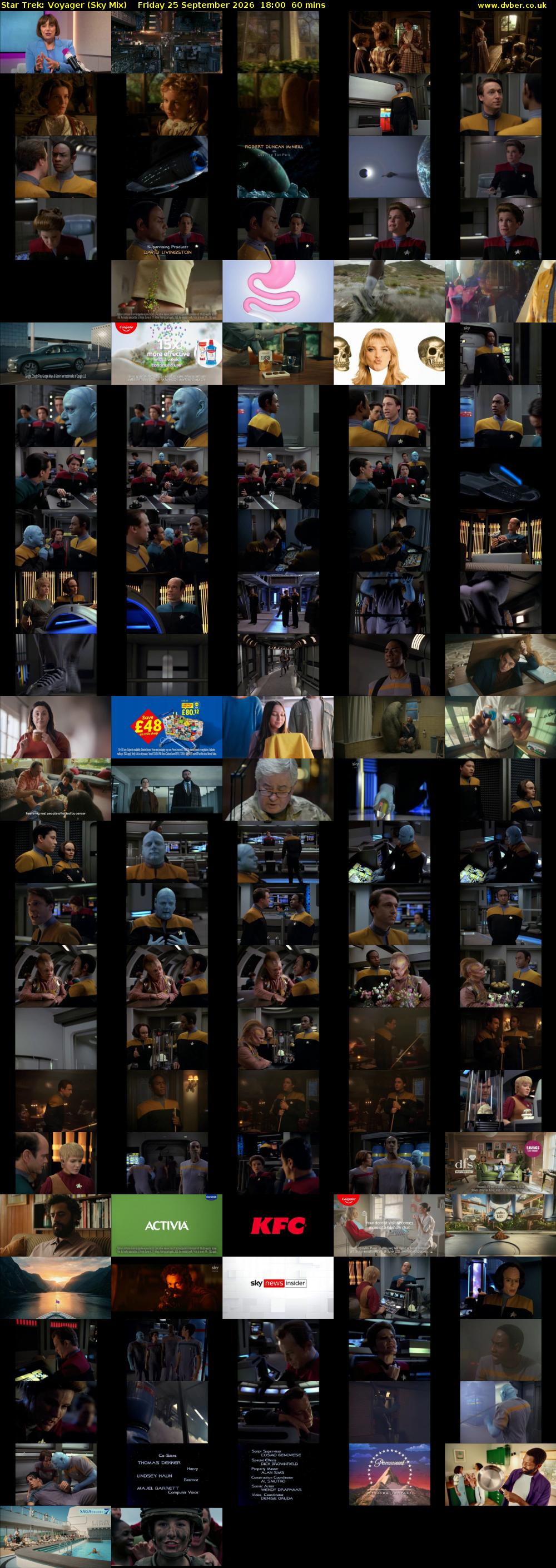 Star Trek: Voyager (Sky Mix) Friday 25 September 2026 18:00 - 19:00