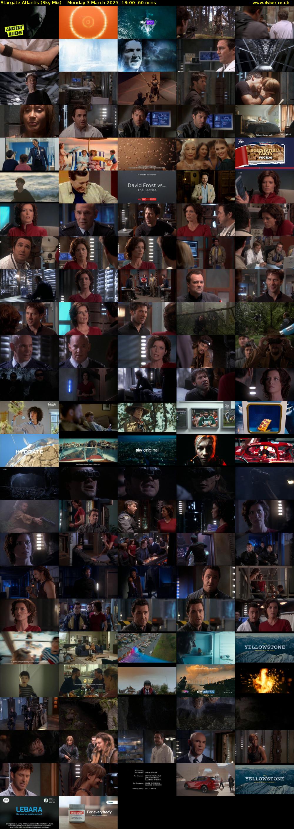 Stargate Atlantis (Sky Mix) Monday 3 March 2025 18:00 - 19:00