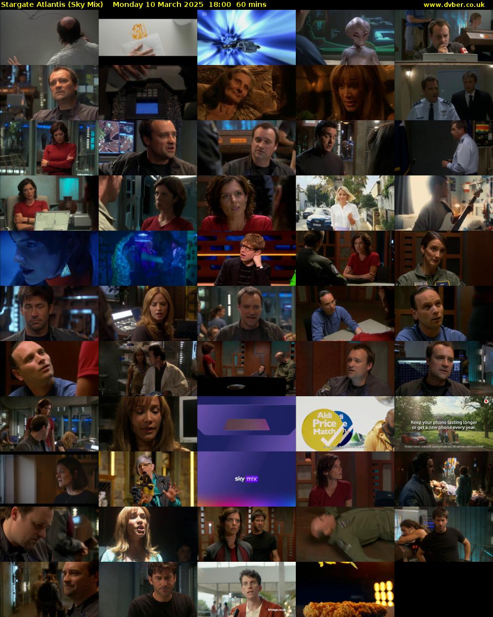 Stargate Atlantis (Sky Mix) Monday 10 March 2025 18:00 - 19:00
