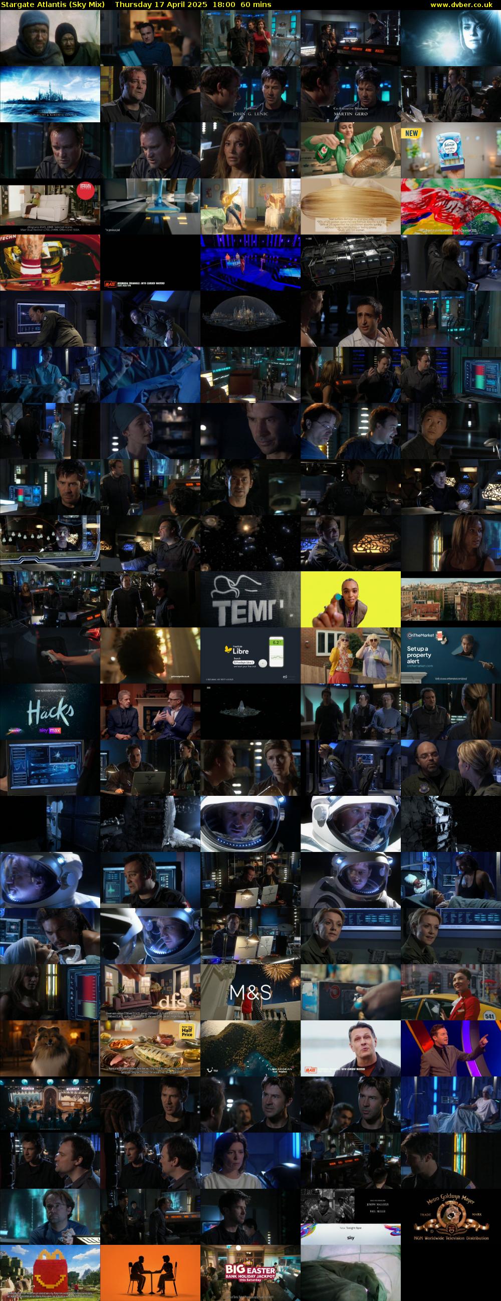 Stargate Atlantis (Sky Mix) Thursday 17 April 2025 18:00 - 19:00