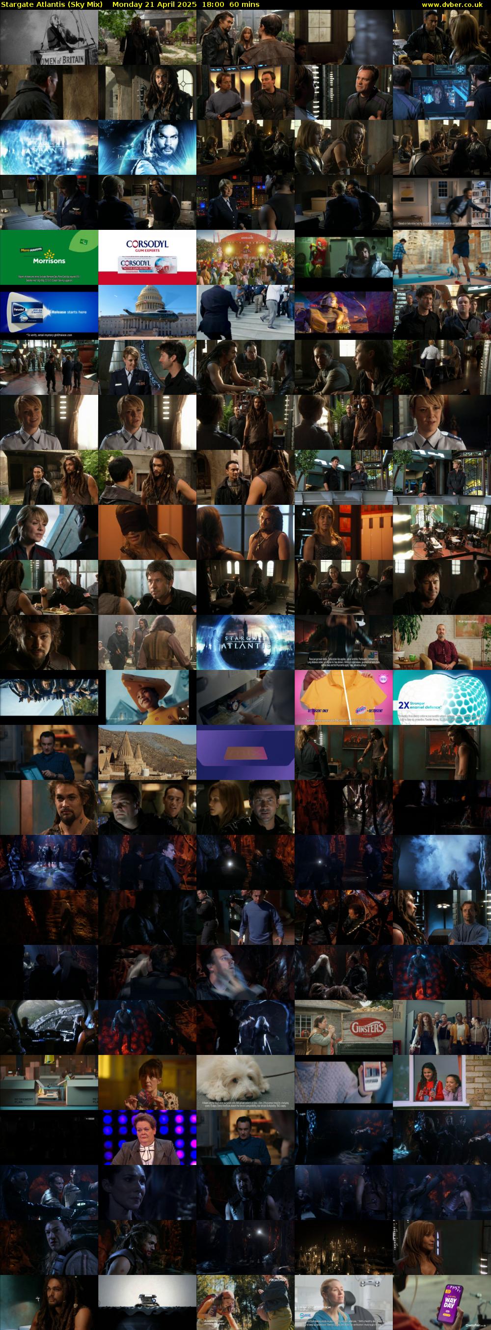 Stargate Atlantis (Sky Mix) Monday 21 April 2025 18:00 - 19:00