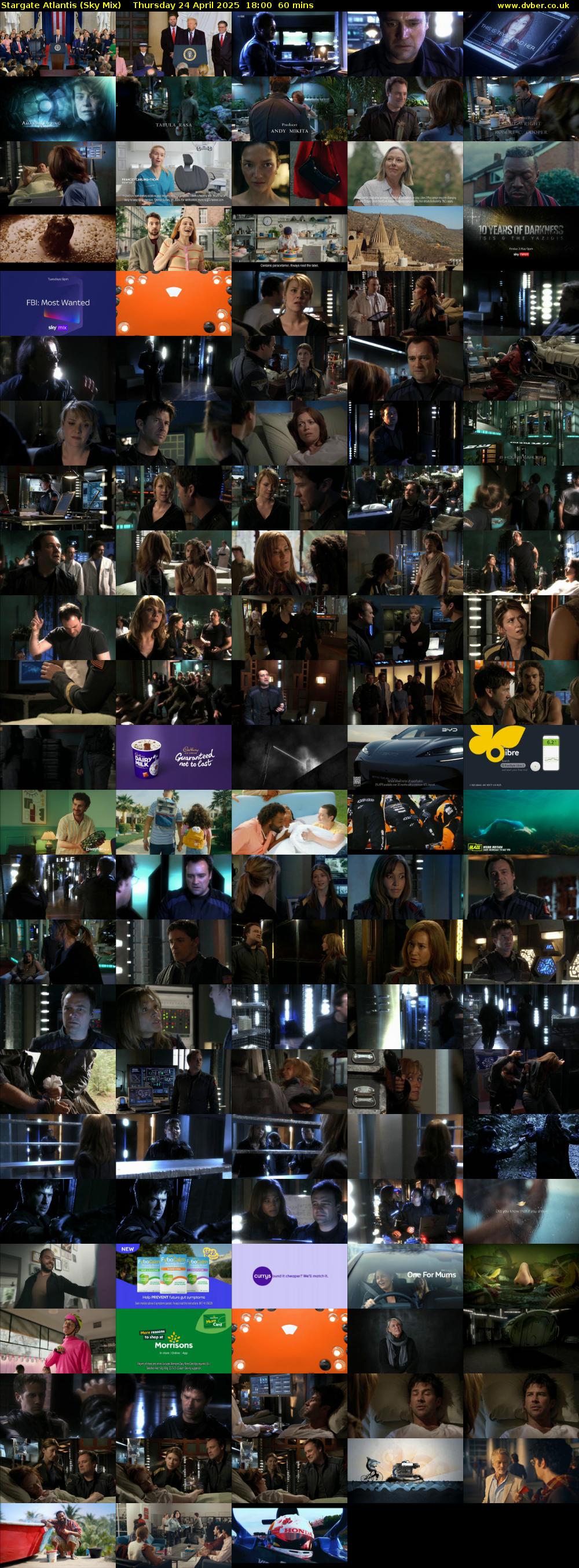 Stargate Atlantis (Sky Mix) Thursday 24 April 2025 18:00 - 19:00