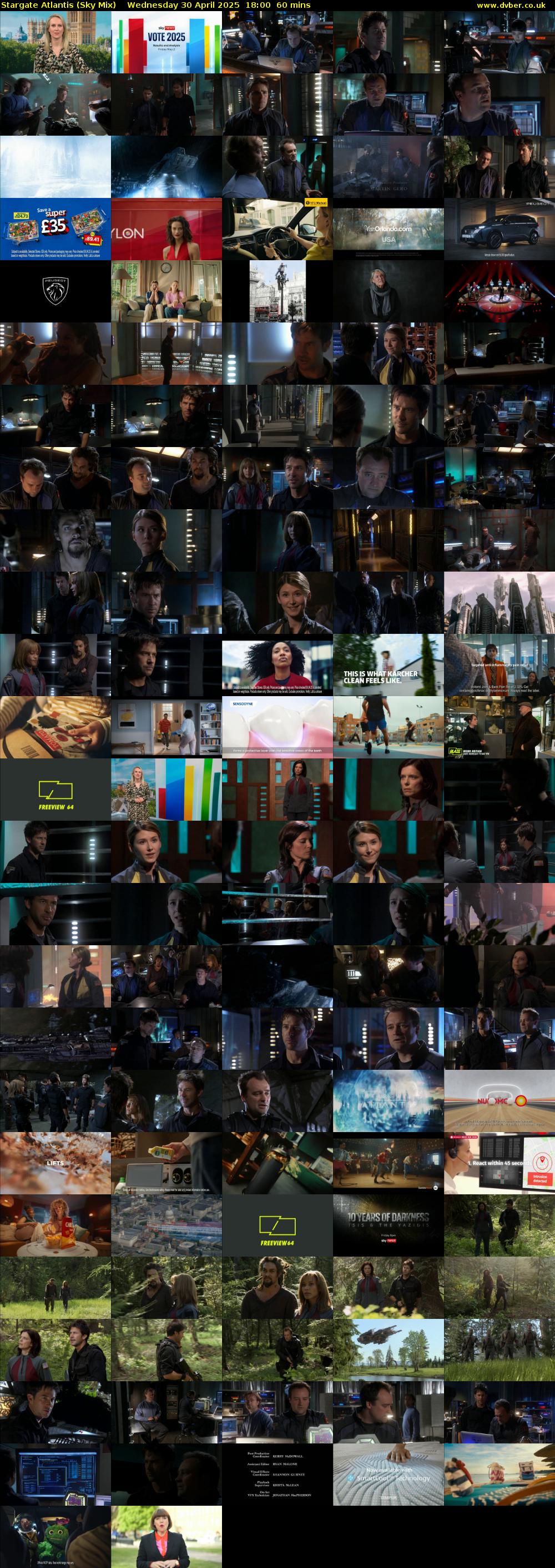 Stargate Atlantis (Sky Mix) Wednesday 30 April 2025 18:00 - 19:00