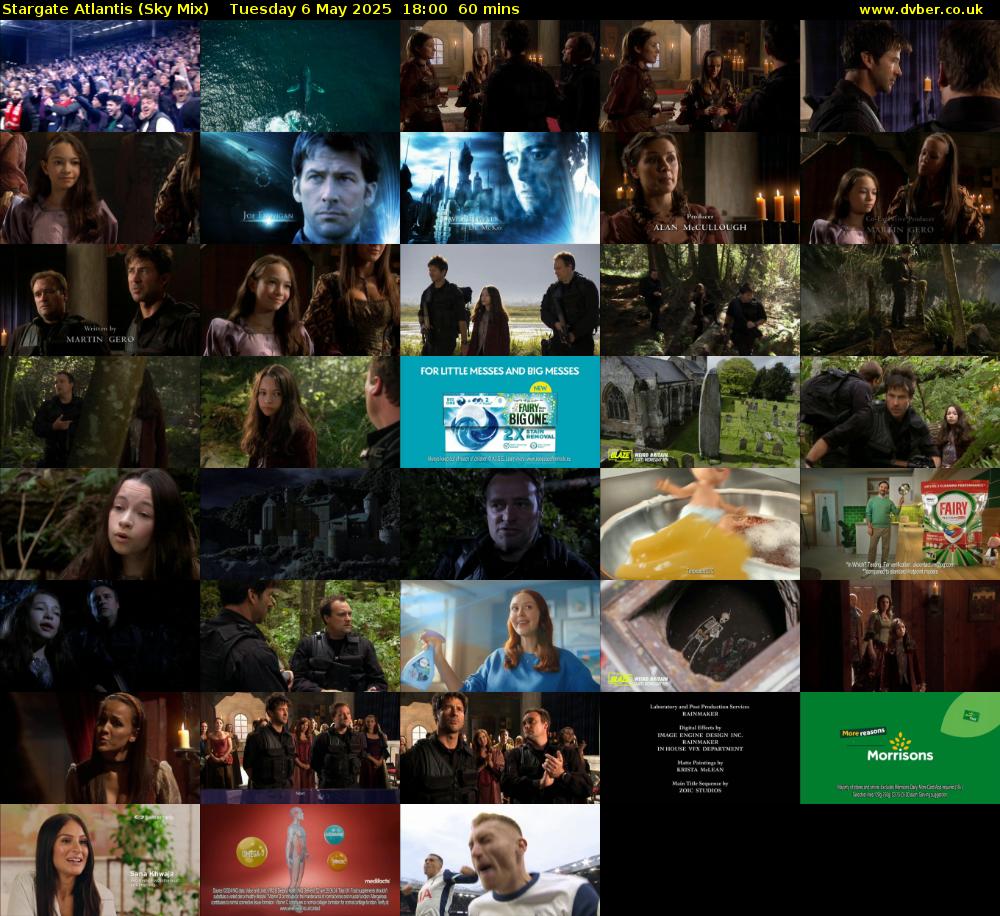 Stargate Atlantis (Sky Mix) Tuesday 6 May 2025 18:00 - 19:00