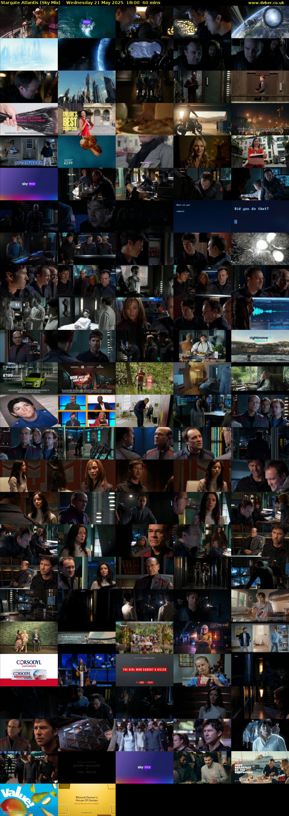 Stargate Atlantis (Sky Mix) Wednesday 21 May 2025 18:00 - 19:00
