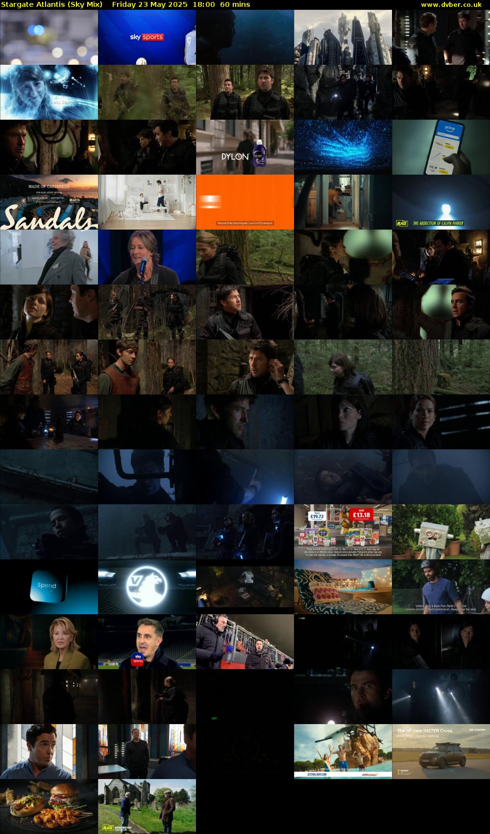 Stargate Atlantis (Sky Mix) Friday 23 May 2025 18:00 - 19:00