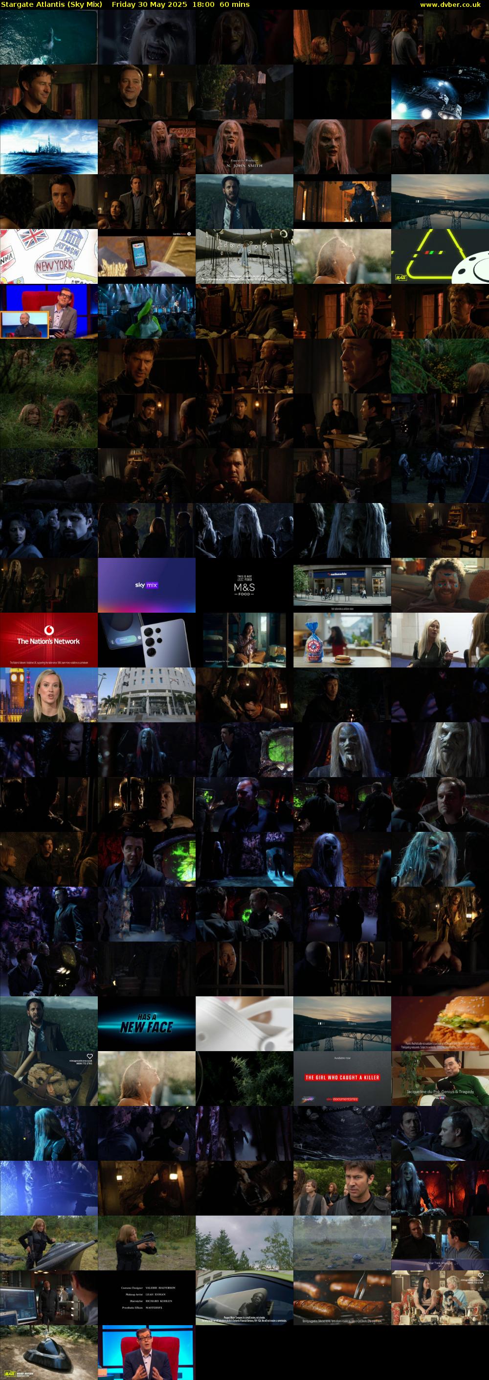 Stargate Atlantis (Sky Mix) Friday 30 May 2025 18:00 - 19:00