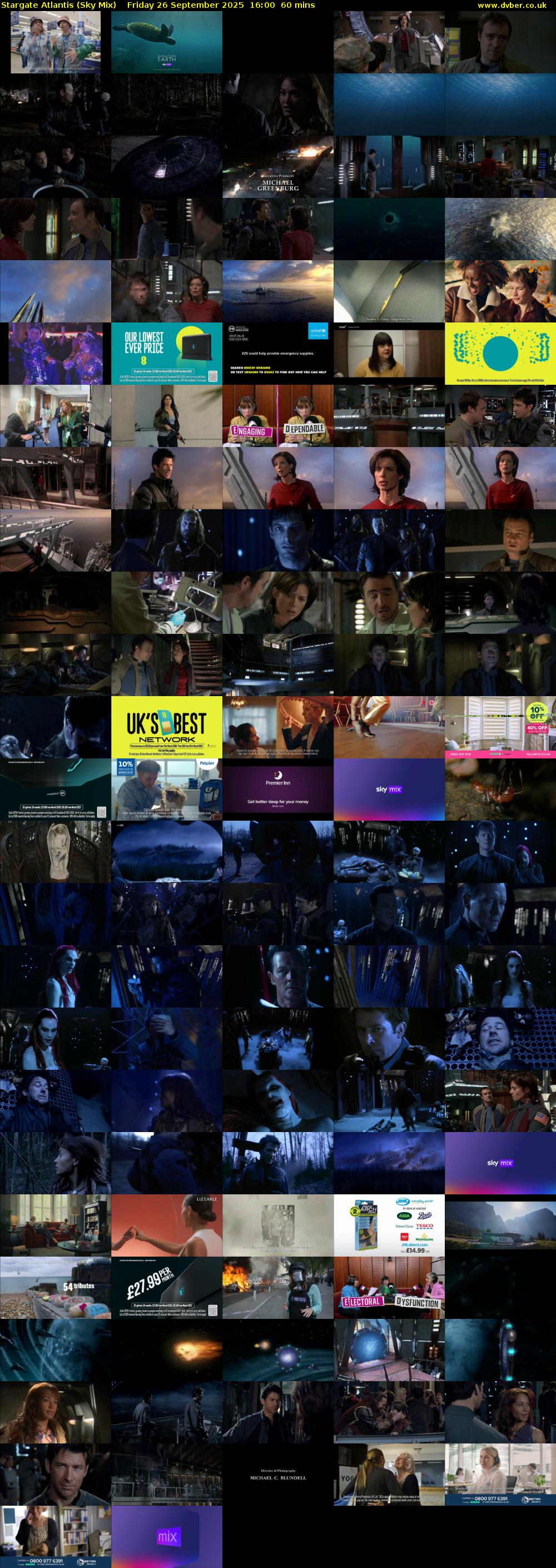 Stargate Atlantis (Sky Mix) Friday 26 September 2025 16:00 - 17:00