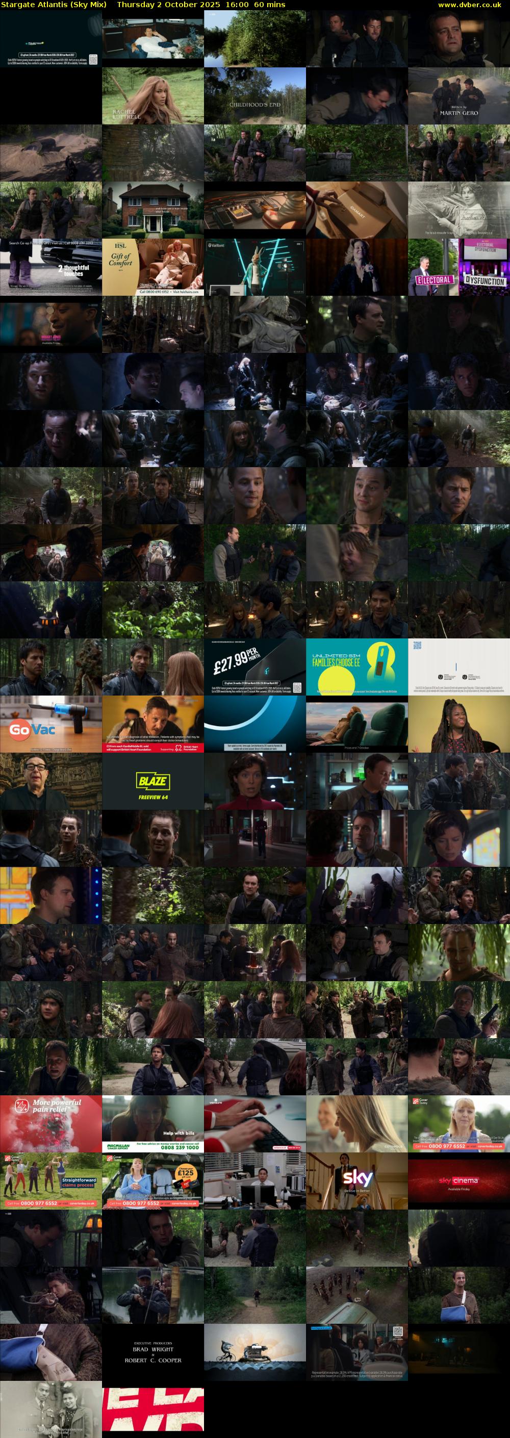 Stargate Atlantis (Sky Mix) Thursday 2 October 2025 16:00 - 17:00