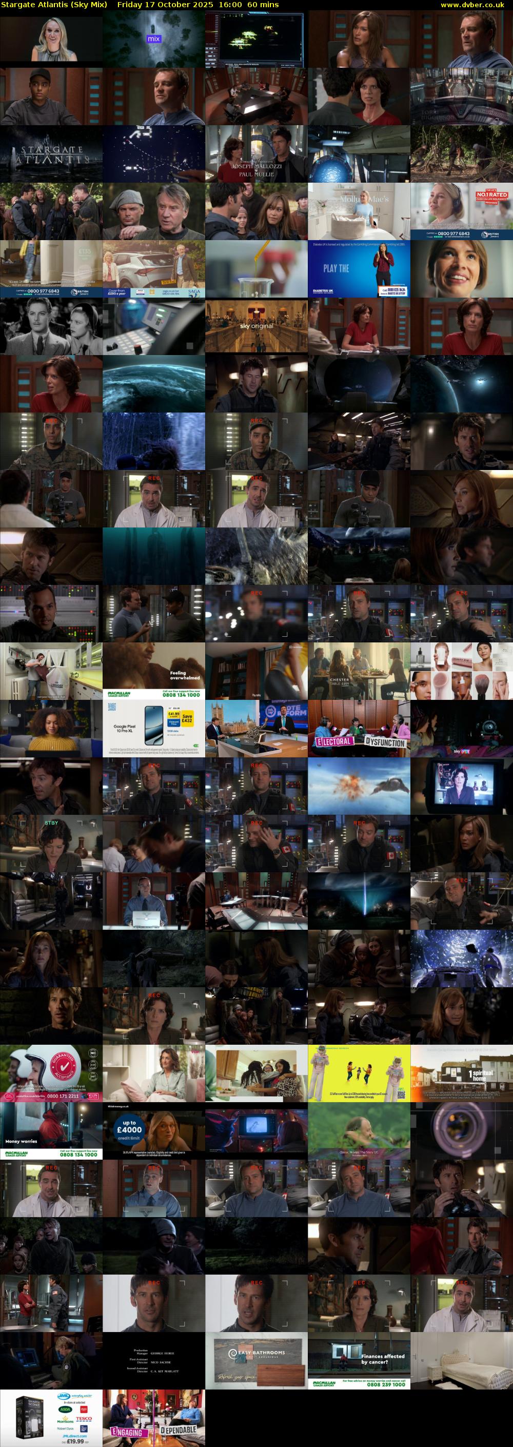 Stargate Atlantis (Sky Mix) Friday 17 October 2025 16:00 - 17:00
