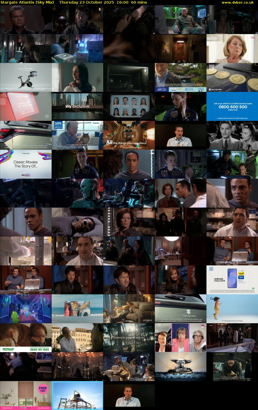 Stargate Atlantis (Sky Mix) Thursday 23 October 2025 16:00 - 17:00