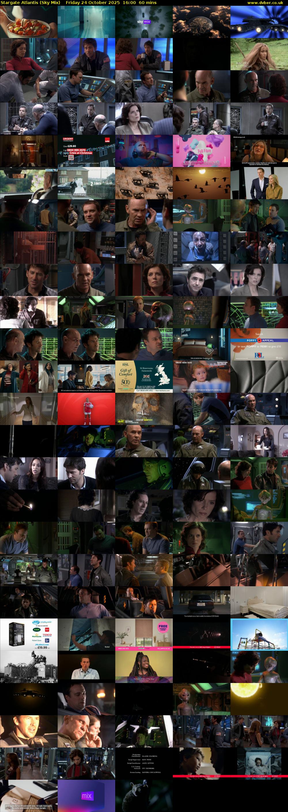 Stargate Atlantis (Sky Mix) Friday 24 October 2025 16:00 - 17:00