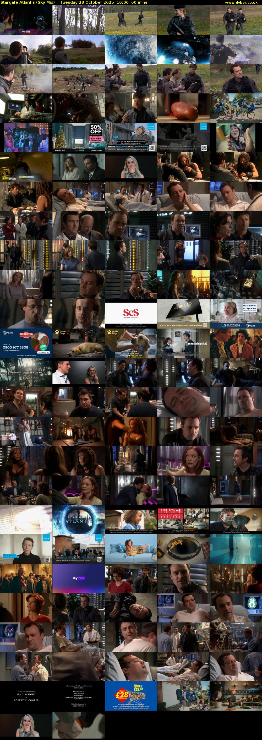 Stargate Atlantis (Sky Mix) Tuesday 28 October 2025 16:00 - 17:00
