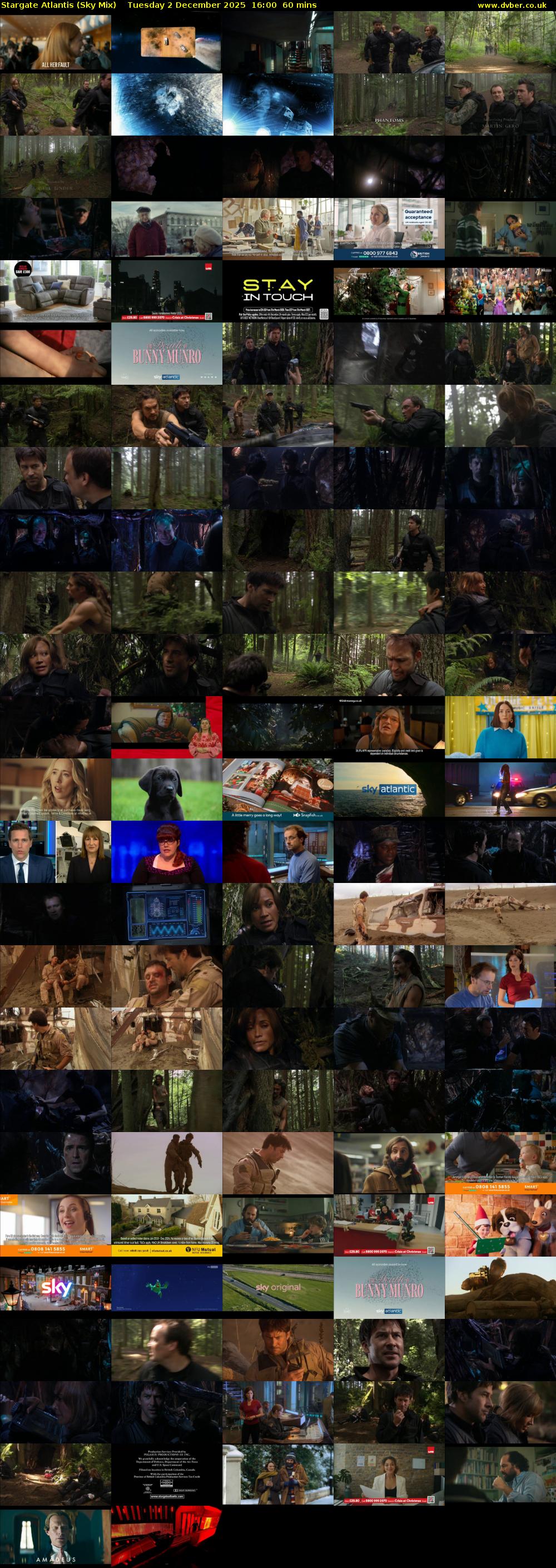 Stargate Atlantis (Sky Mix) Tuesday 2 December 2025 16:00 - 17:00