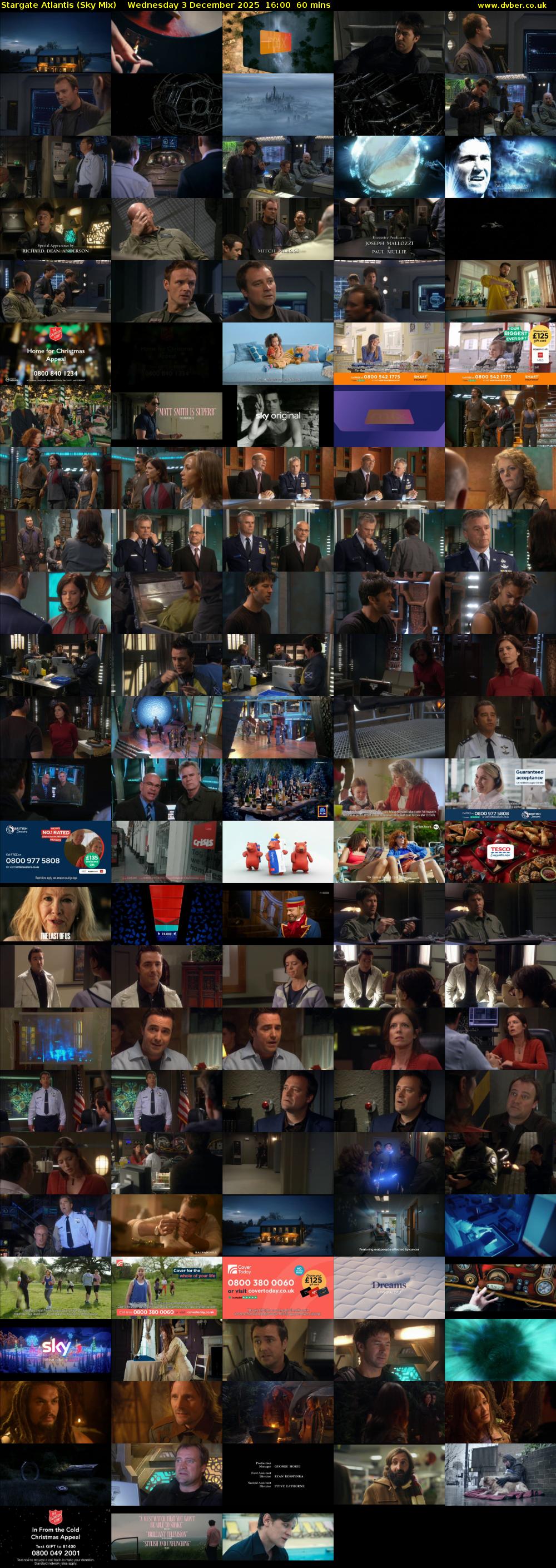 Stargate Atlantis (Sky Mix) Wednesday 3 December 2025 16:00 - 17:00