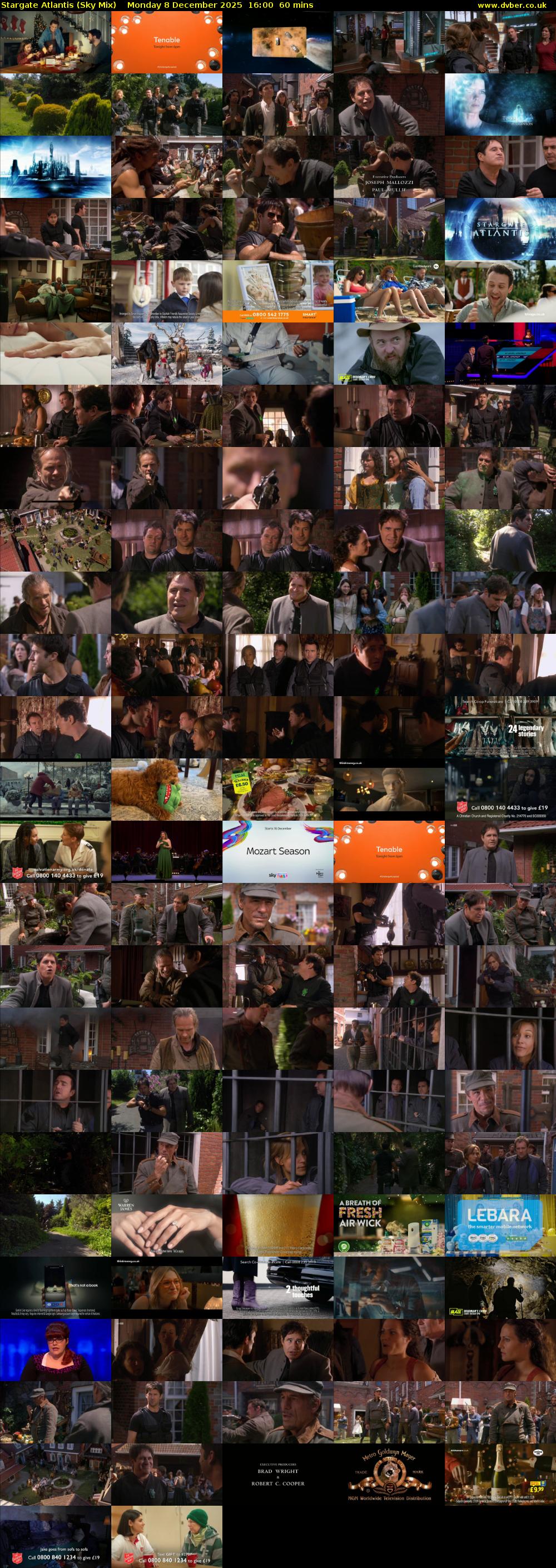 Stargate Atlantis (Sky Mix) Monday 8 December 2025 16:00 - 17:00