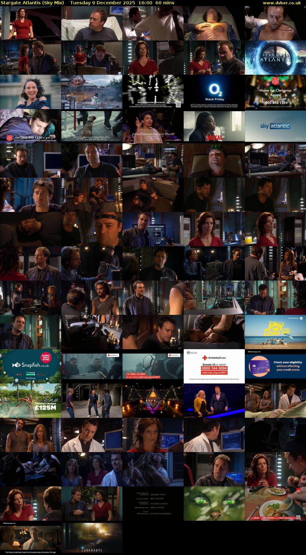 Stargate Atlantis (Sky Mix) Tuesday 9 December 2025 16:00 - 17:00