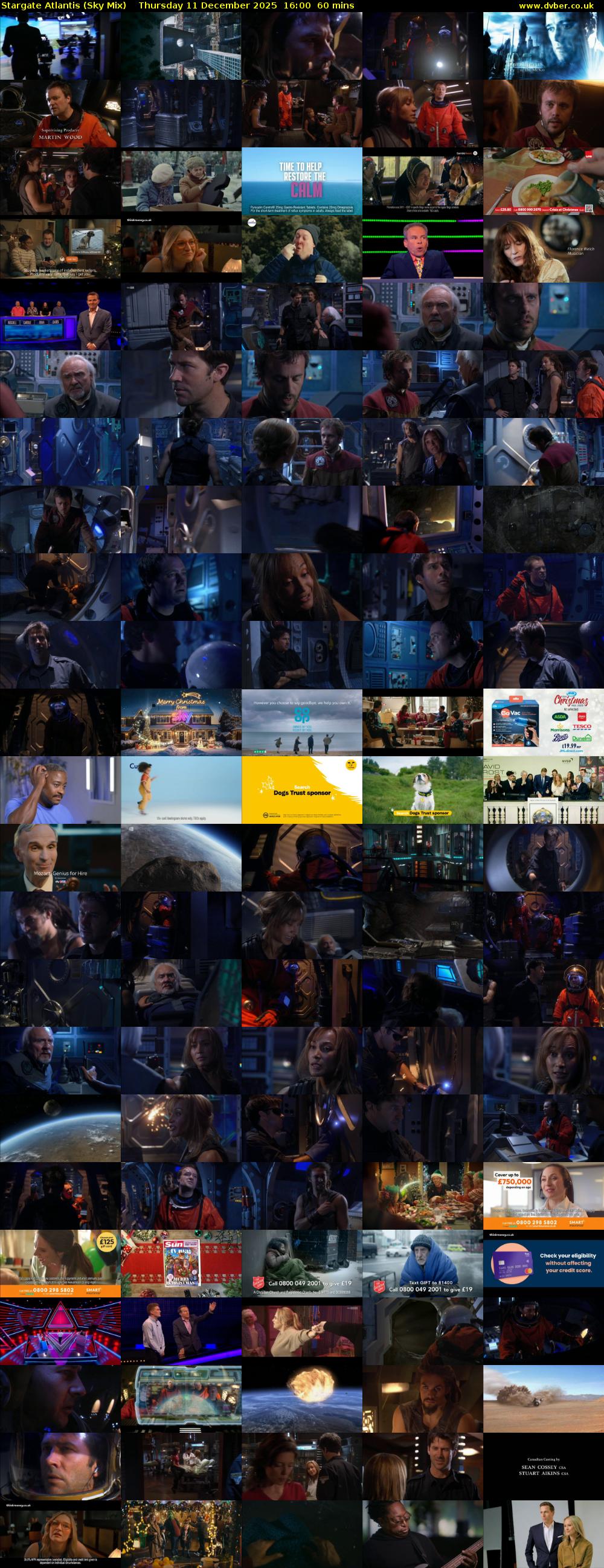 Stargate Atlantis (Sky Mix) Thursday 11 December 2025 16:00 - 17:00