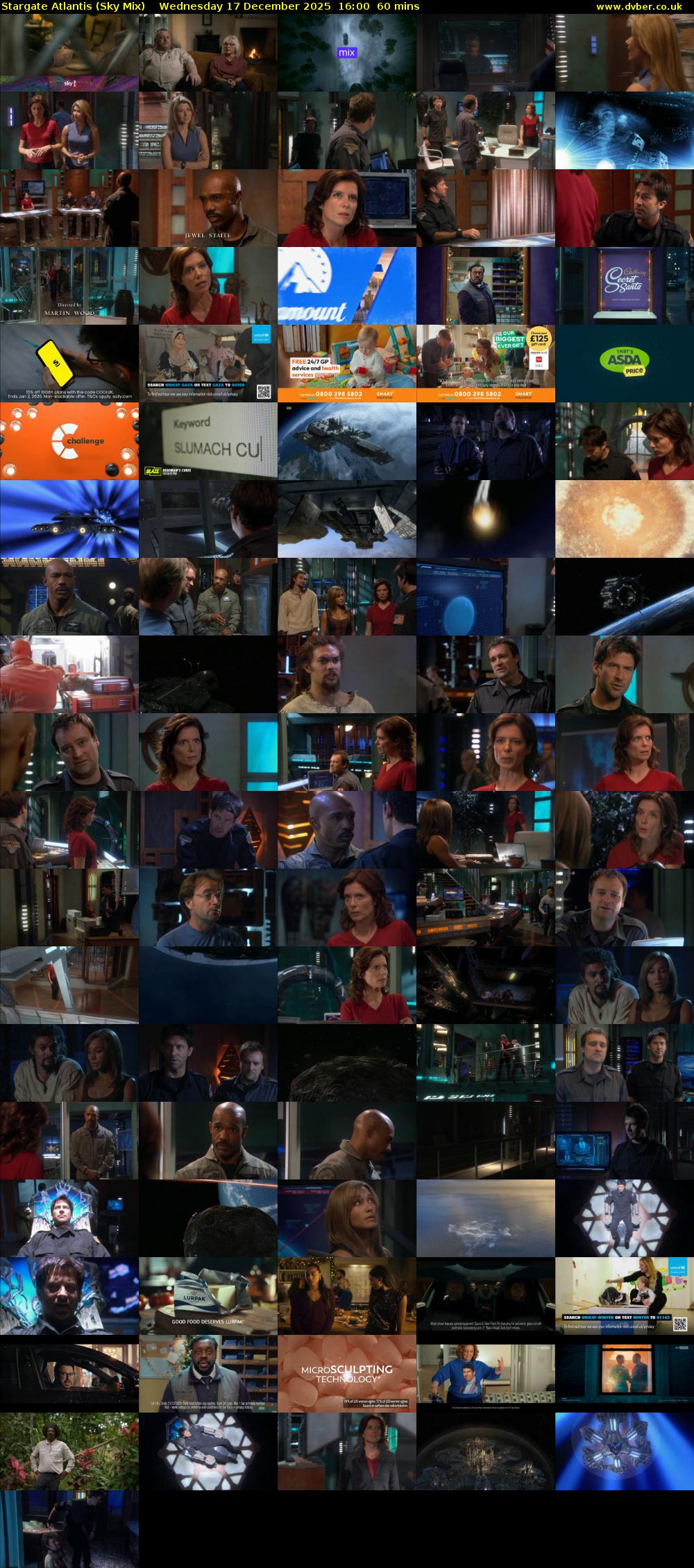 Stargate Atlantis (Sky Mix) Wednesday 17 December 2025 16:00 - 17:00