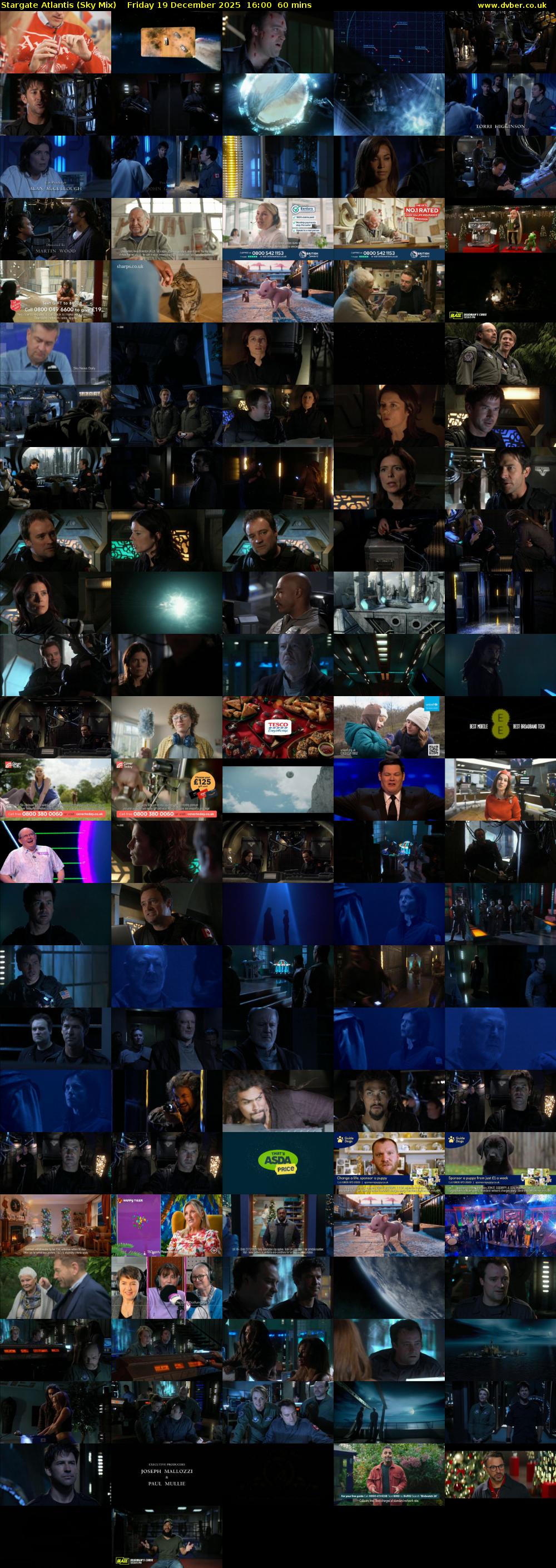 Stargate Atlantis (Sky Mix) Friday 19 December 2025 16:00 - 17:00