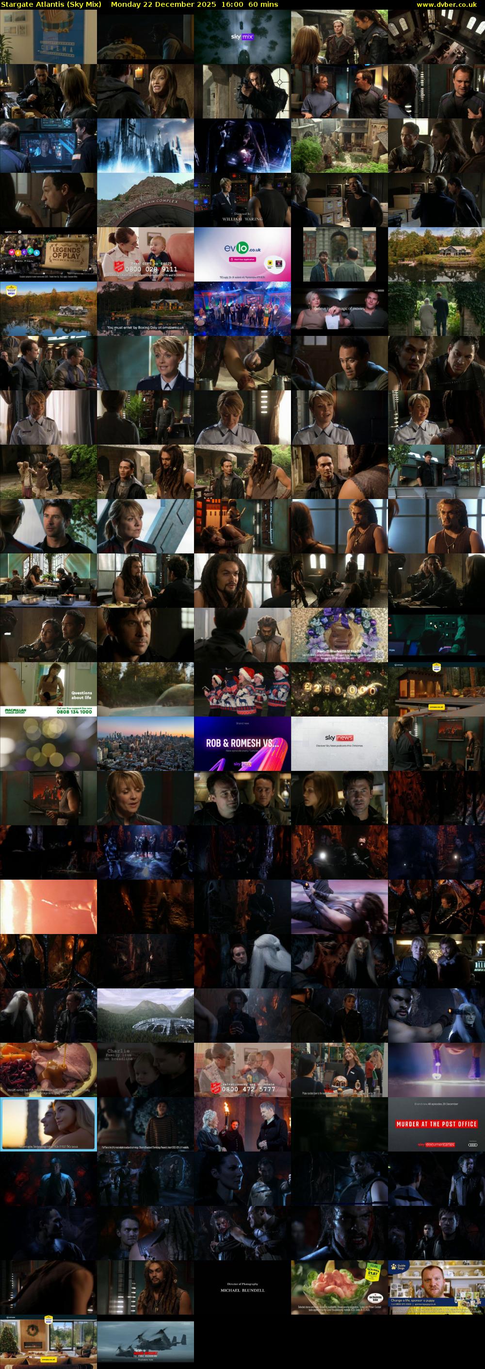 Stargate Atlantis (Sky Mix) Monday 22 December 2025 16:00 - 17:00