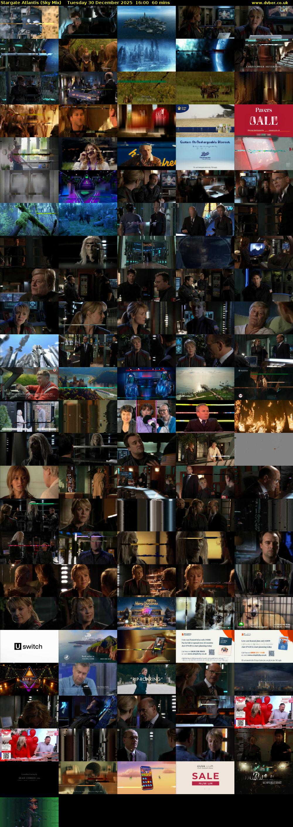 Stargate Atlantis (Sky Mix) Tuesday 30 December 2025 16:00 - 17:00