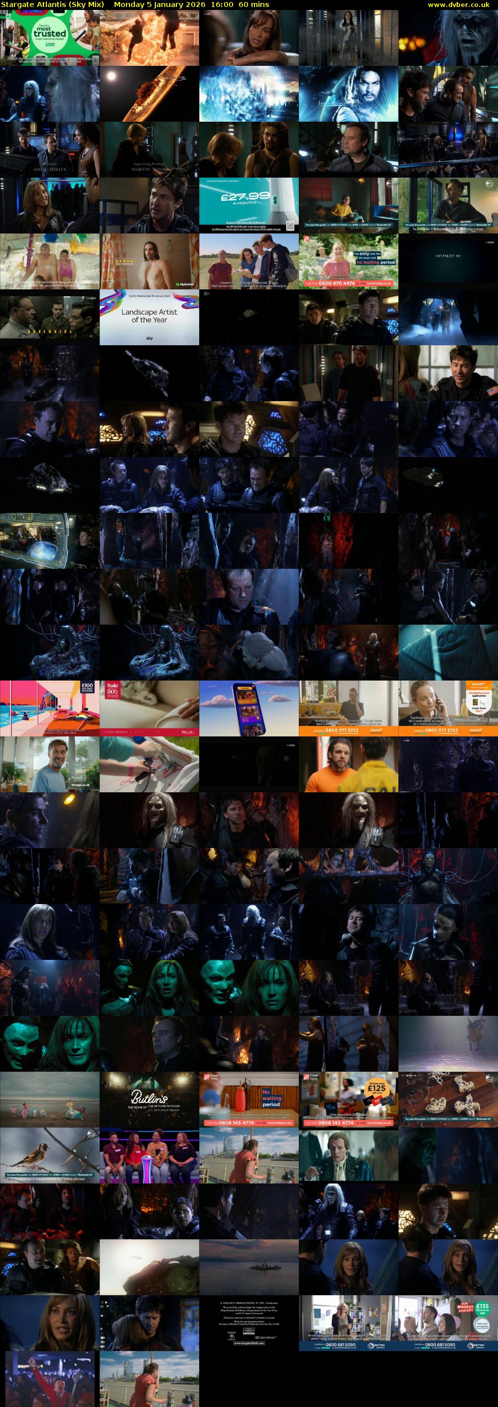 Stargate Atlantis (Sky Mix) Monday 5 January 2026 16:00 - 17:00