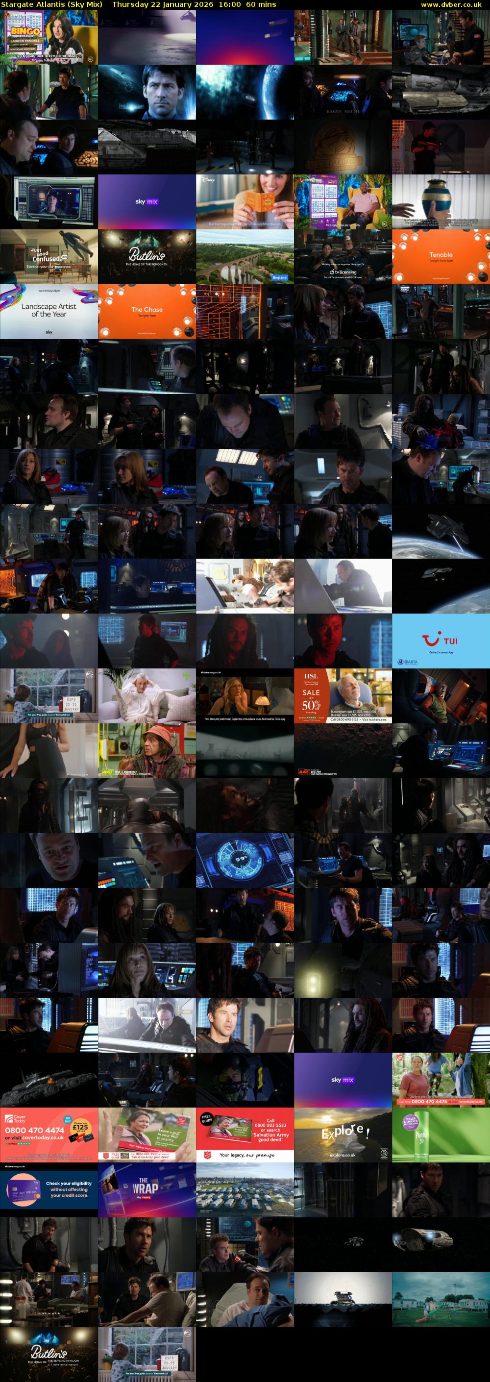 Stargate Atlantis (Sky Mix) Thursday 22 January 2026 16:00 - 17:00