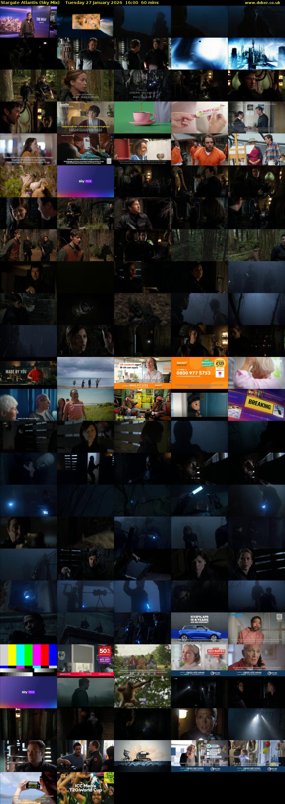 Stargate Atlantis (Sky Mix) Tuesday 27 January 2026 16:00 - 17:00