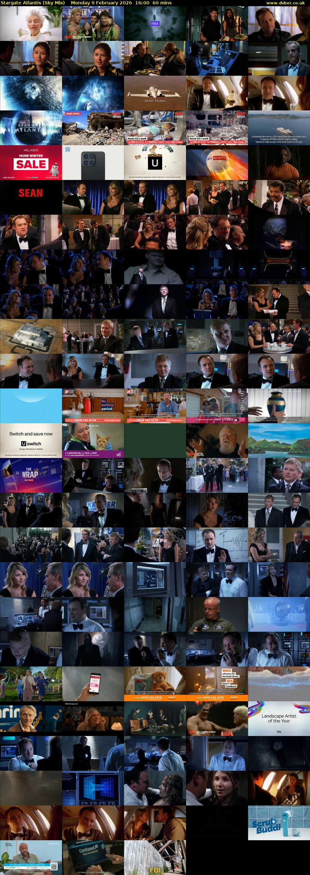 Stargate Atlantis (Sky Mix) Monday 9 February 2026 16:00 - 17:00