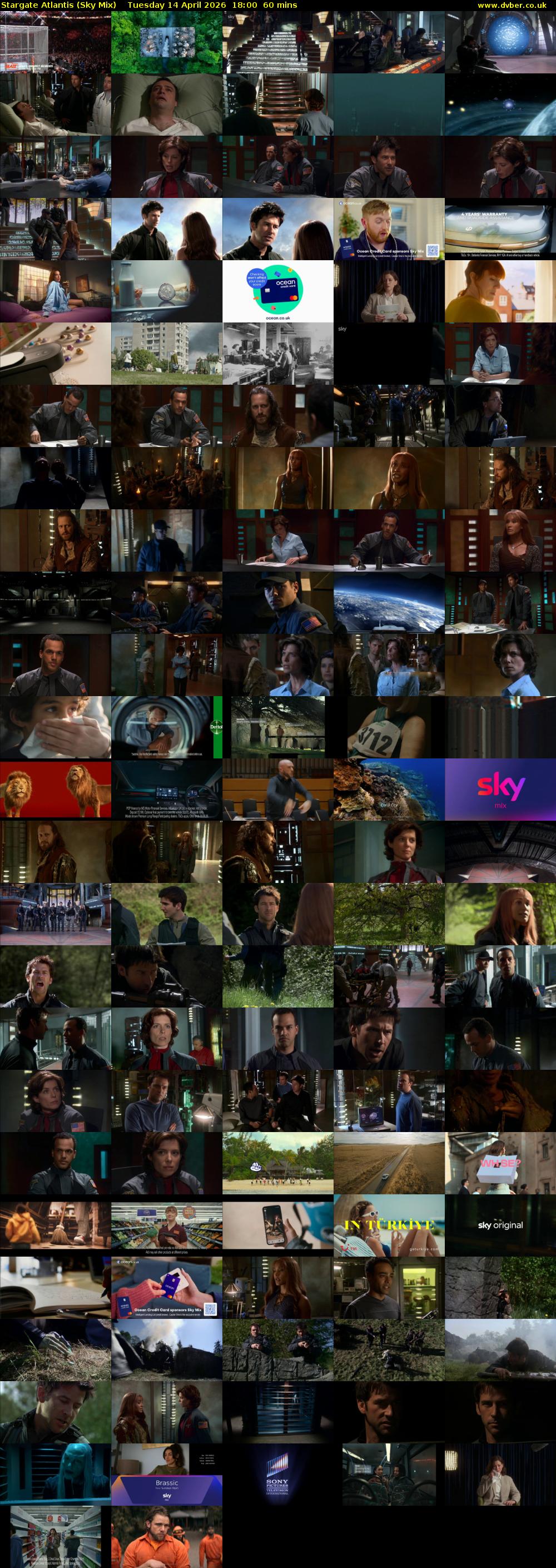 Stargate Atlantis (Sky Mix) Tuesday 14 April 2026 18:00 - 19:00