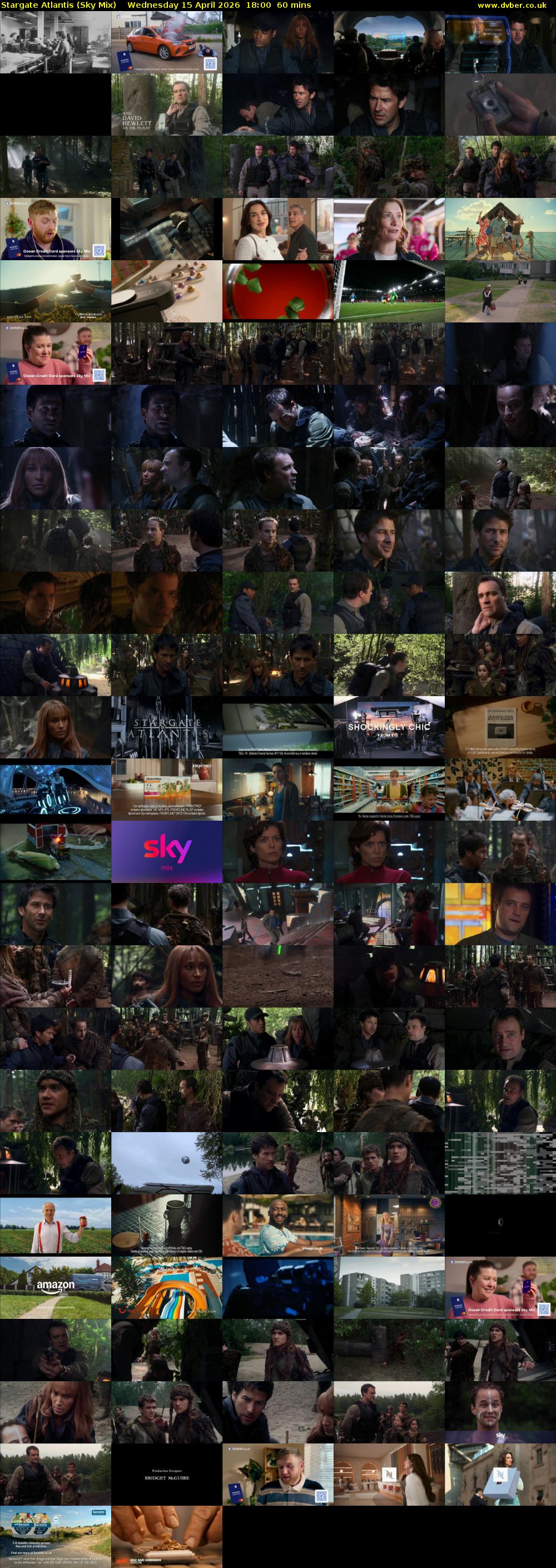 Stargate Atlantis (Sky Mix) Wednesday 15 April 2026 18:00 - 19:00