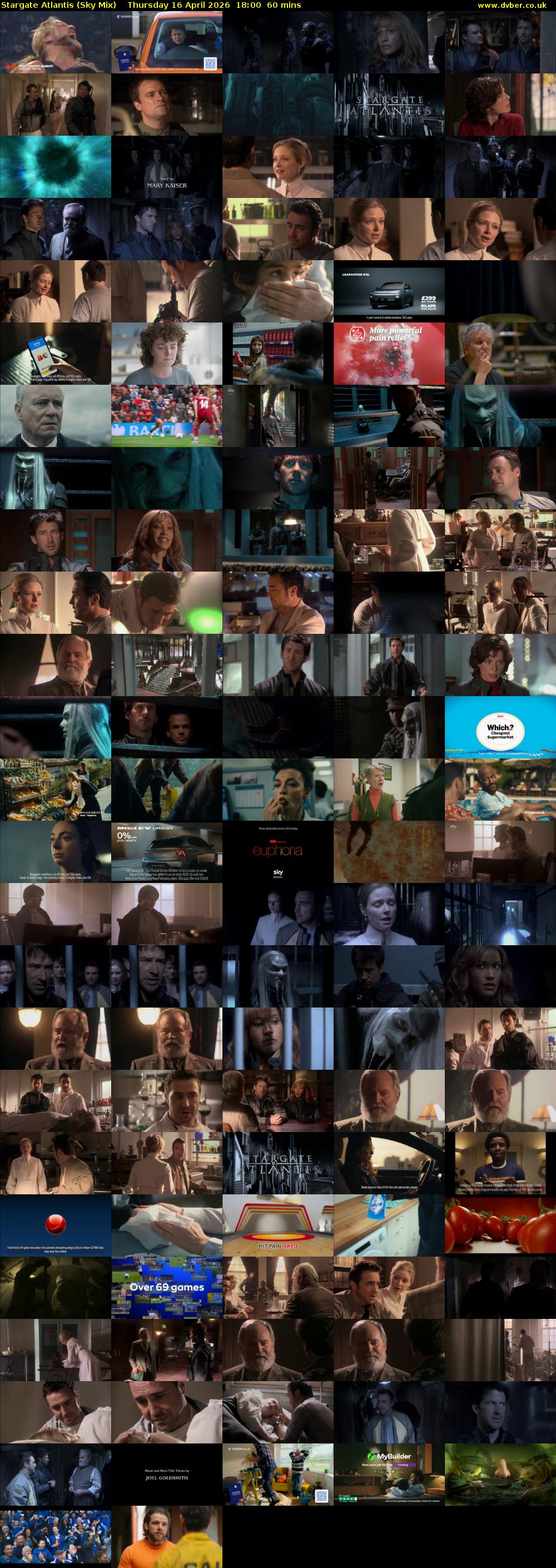 Stargate Atlantis (Sky Mix) Thursday 16 April 2026 18:00 - 19:00