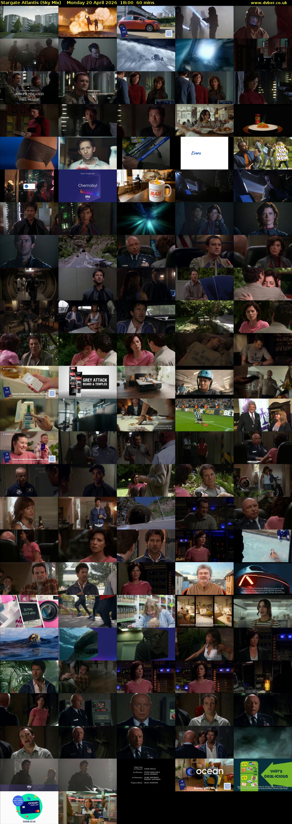 Stargate Atlantis (Sky Mix) Monday 20 April 2026 18:00 - 19:00