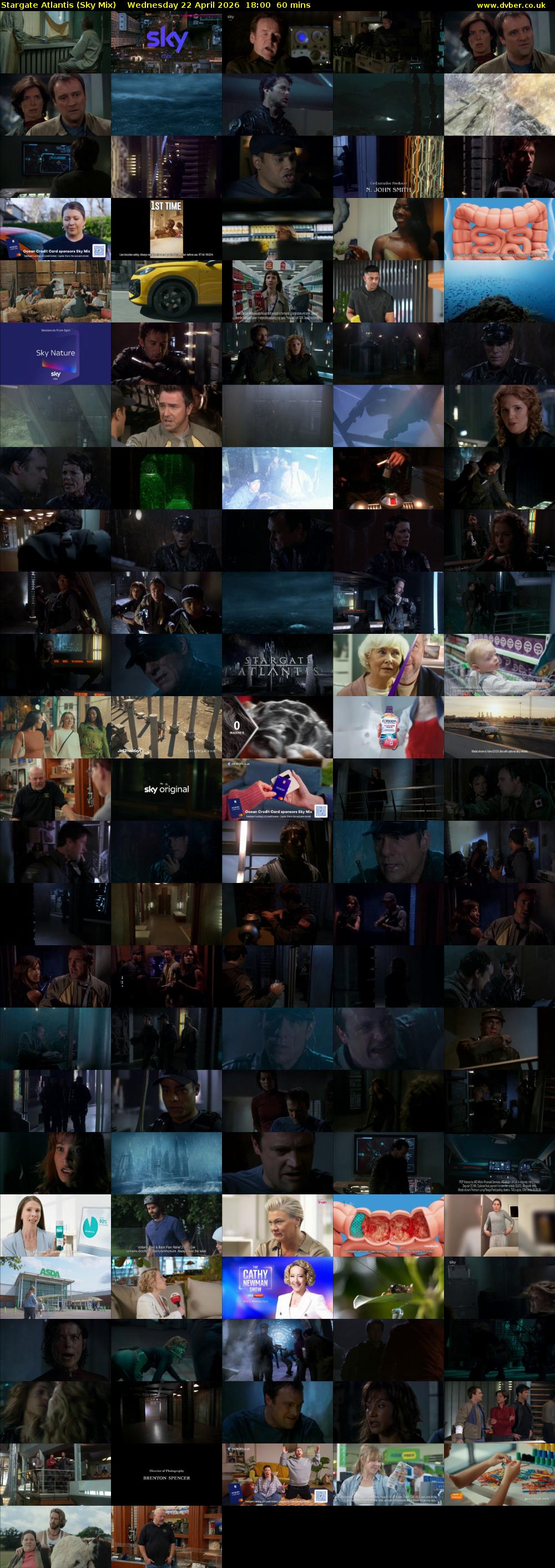 Stargate Atlantis (Sky Mix) Wednesday 22 April 2026 18:00 - 19:00