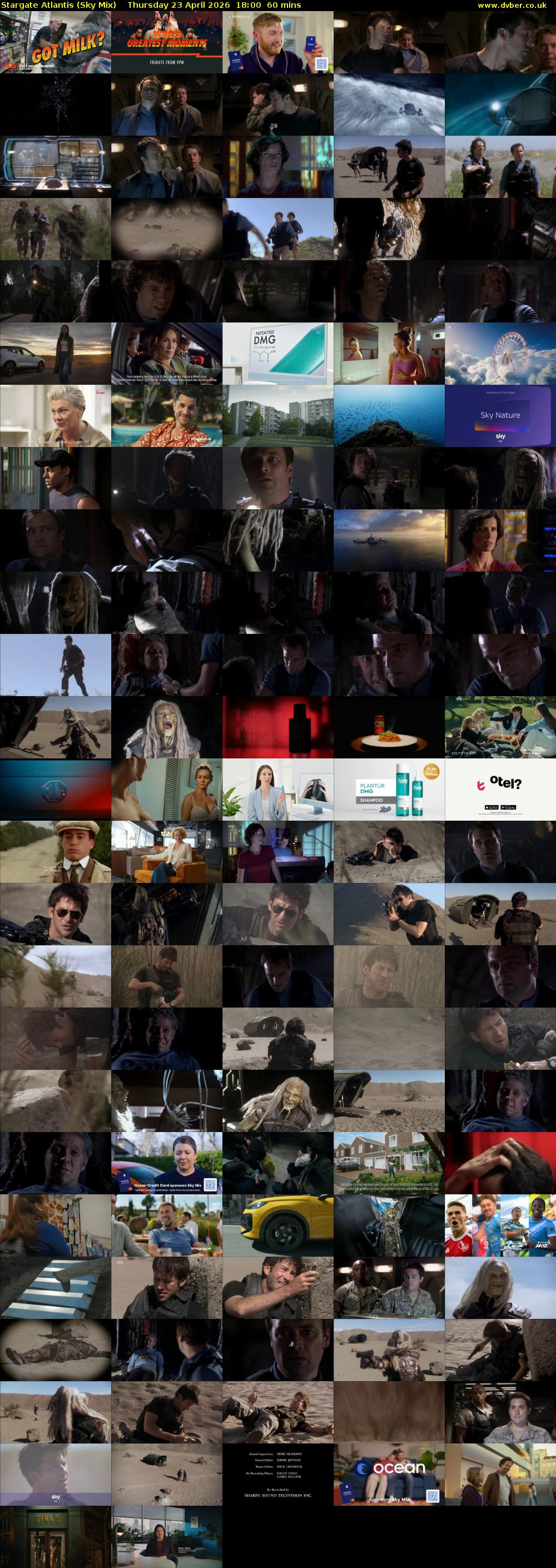 Stargate Atlantis (Sky Mix) Thursday 23 April 2026 18:00 - 19:00
