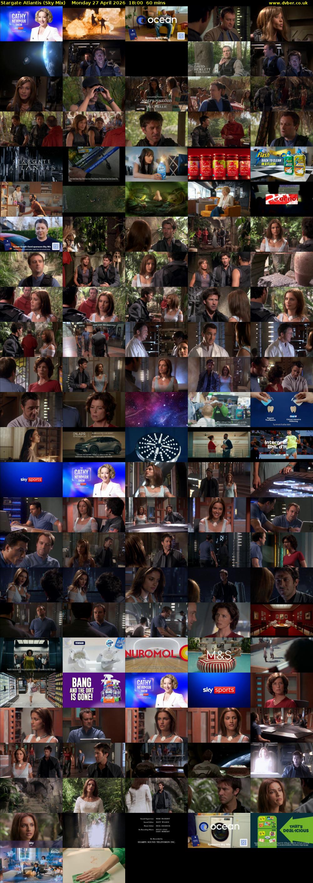 Stargate Atlantis (Sky Mix) Monday 27 April 2026 18:00 - 19:00