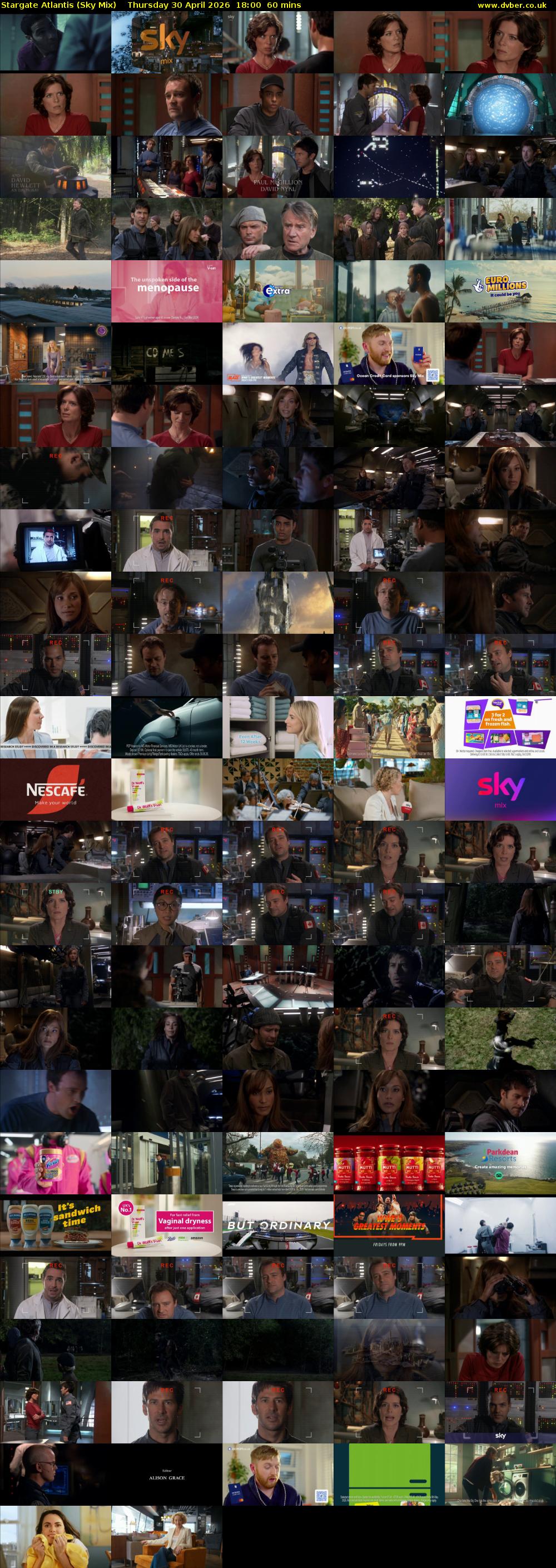 Stargate Atlantis (Sky Mix) Thursday 30 April 2026 18:00 - 19:00
