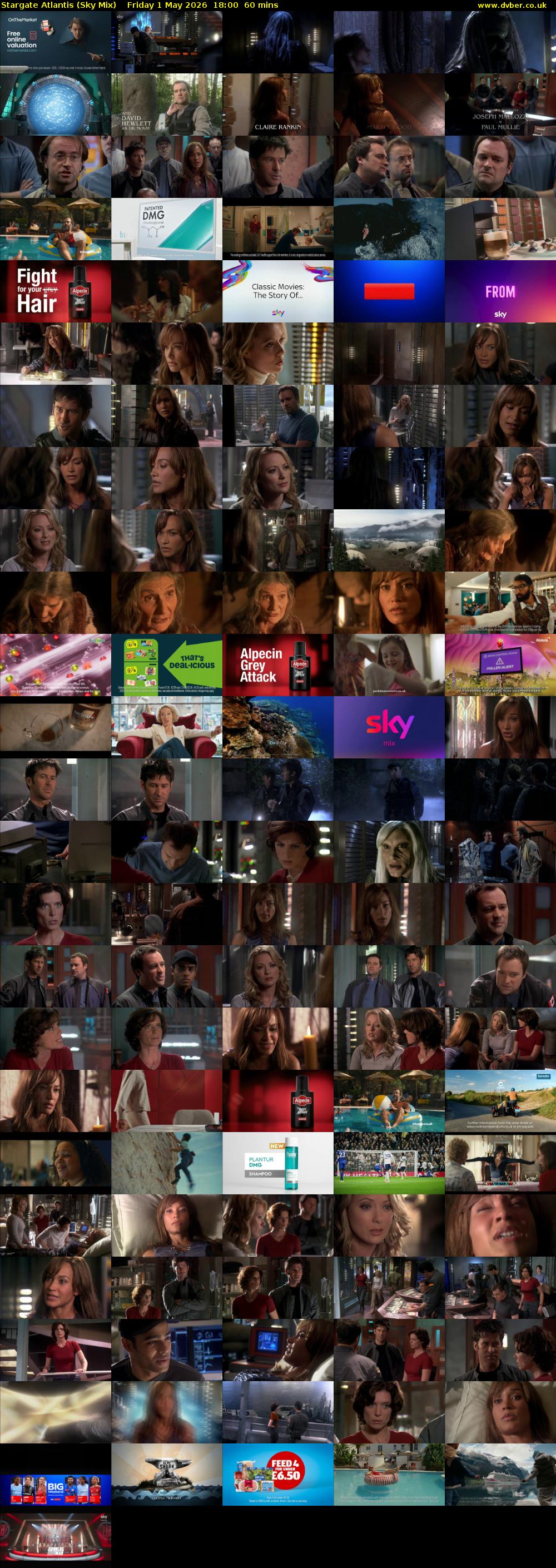 Stargate Atlantis (Sky Mix) Friday 1 May 2026 18:00 - 19:00
