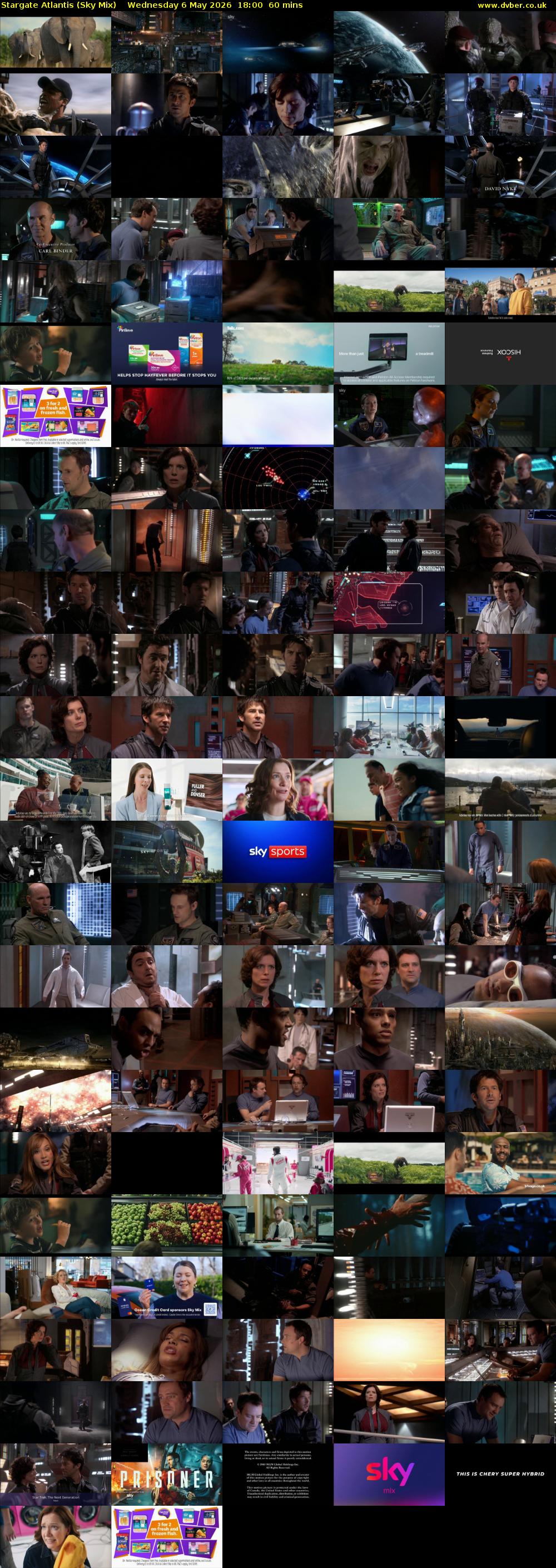 Stargate Atlantis (Sky Mix) Wednesday 6 May 2026 18:00 - 19:00