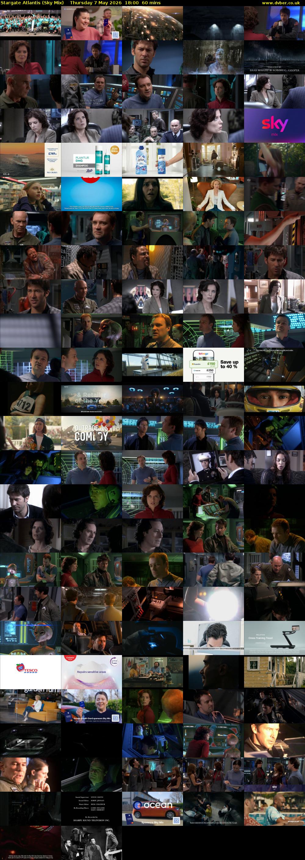 Stargate Atlantis (Sky Mix) Thursday 7 May 2026 18:00 - 19:00