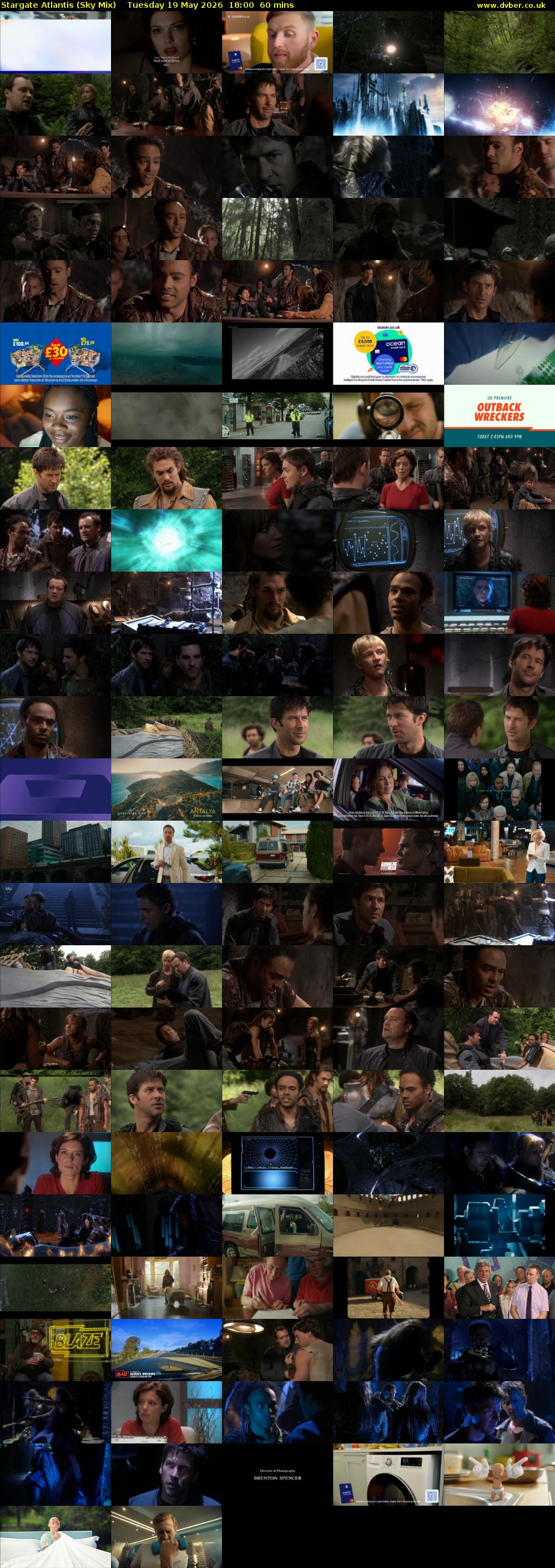 Stargate Atlantis (Sky Mix) Tuesday 19 May 2026 18:00 - 19:00