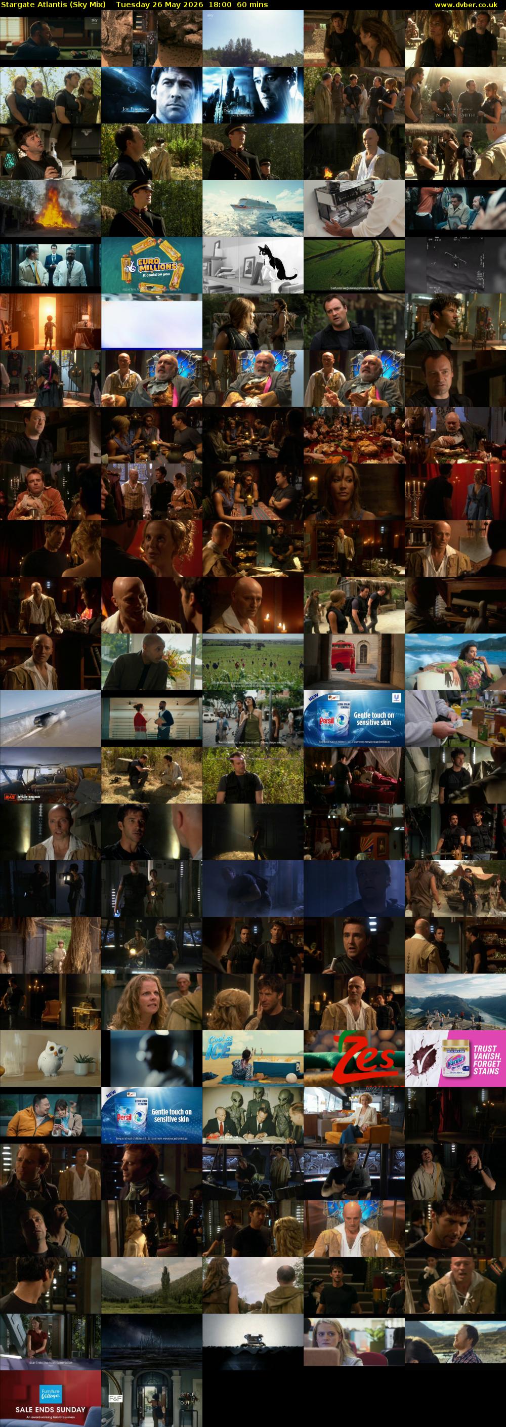 Stargate Atlantis (Sky Mix) Tuesday 26 May 2026 18:00 - 19:00