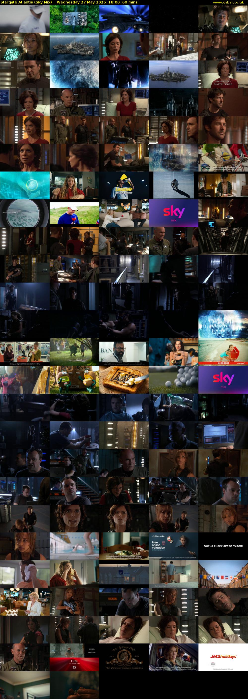 Stargate Atlantis (Sky Mix) Wednesday 27 May 2026 18:00 - 19:00
