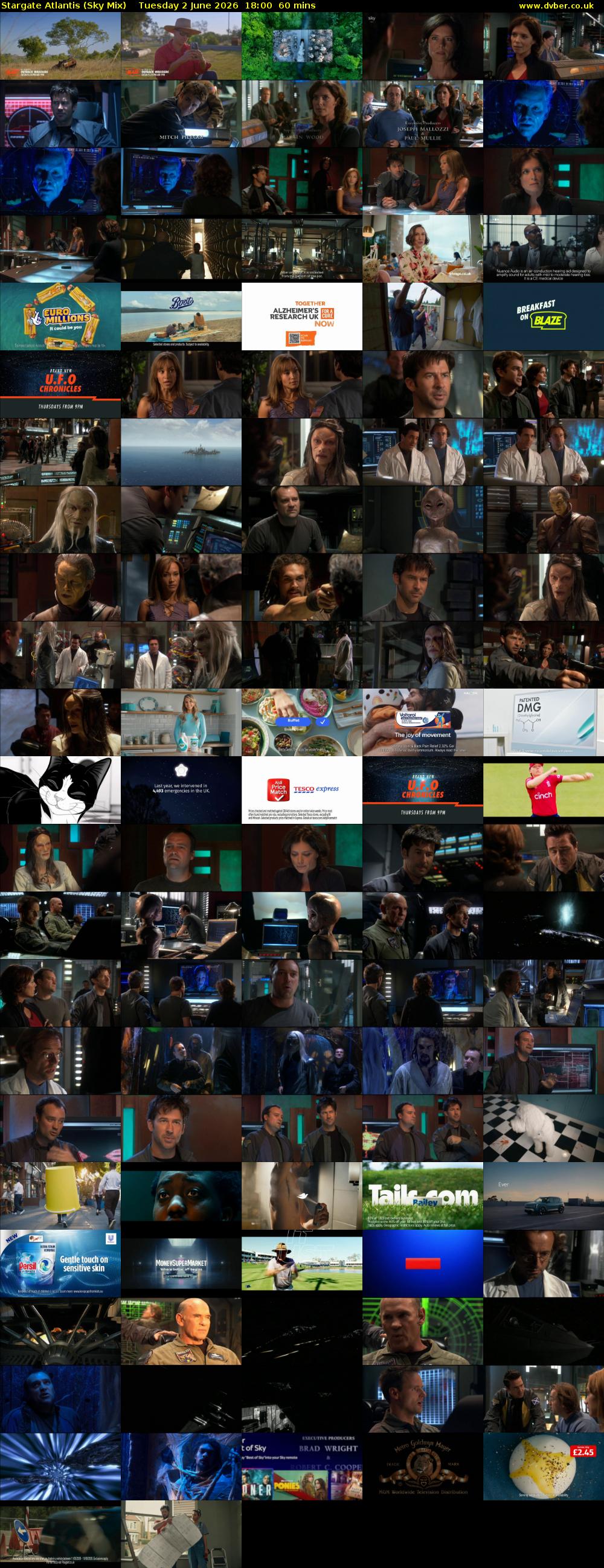 Stargate Atlantis (Sky Mix) Tuesday 2 June 2026 18:00 - 19:00