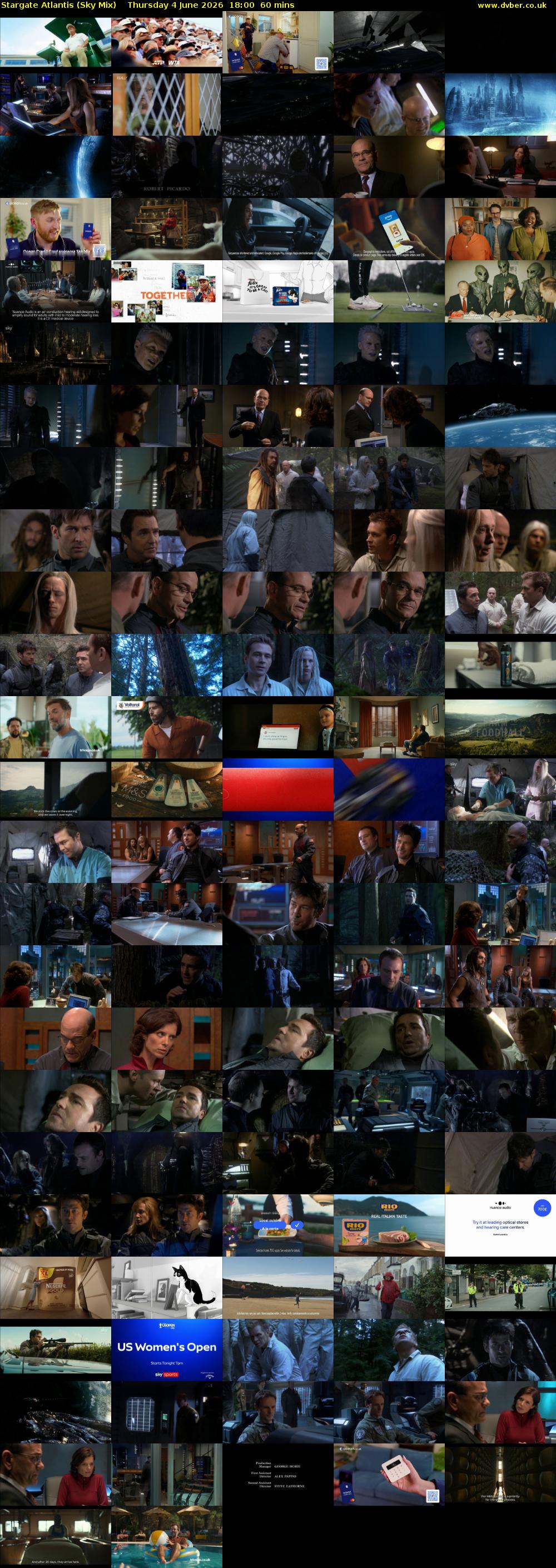 Stargate Atlantis (Sky Mix) Thursday 4 June 2026 18:00 - 19:00