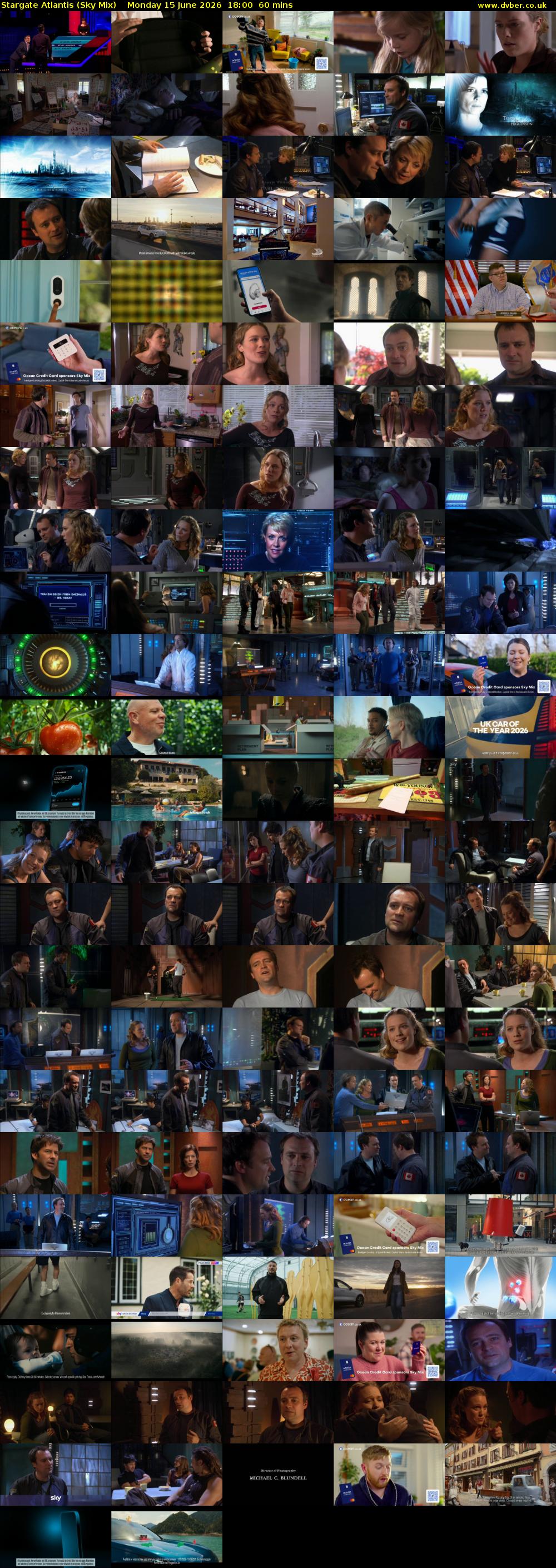 Stargate Atlantis (Sky Mix) Monday 15 June 2026 18:00 - 19:00